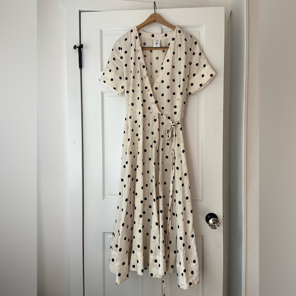 Son de Flor Polka Dot Wrap Dress